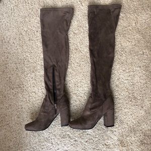 Carlos Santana Over the Knee Suede Boots